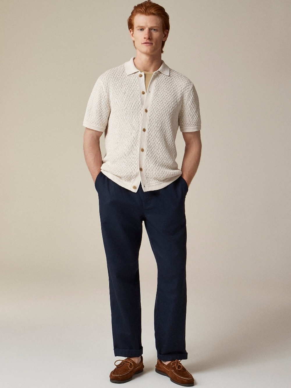 NWT J.Crew Pier pant in cotton-linen blend canvas